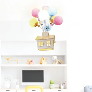 Lámpara infantil modelo Casa con globos