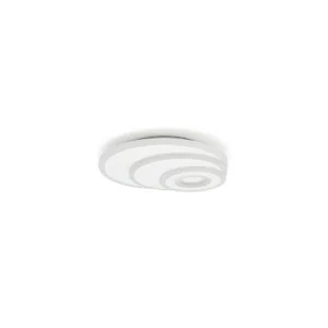 Plafón led círculos blanco. Moderno y decorativo