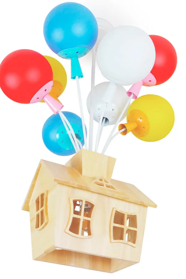 Lámpara infantil modelo Casa con globos