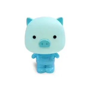 Lámpara infantil en forma de cerdito azul modelo LM0234A, disponible en Lámparas Móstoles.