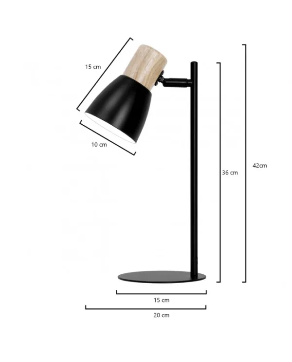 Flexo Cabin Negro-Madera