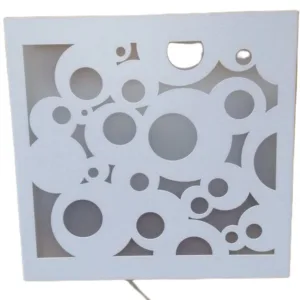 Aplique LED de pared en color blanco con diseño de bolas, disponible en Lámparas Móstoles.