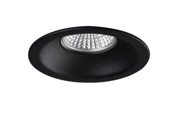 Foco empotrable LED de aluminio fijo en blanco o negro. Ideal para cualquier estilo.