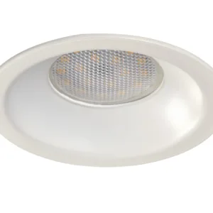 Foco empotrable LED de aluminio fijo en blanco o negro. Ideal para cualquier estilo.