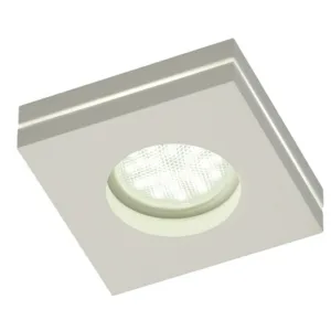 Foco empotrable LED de aluminio mecanizado con luz lateral, disponible en blanco y negro