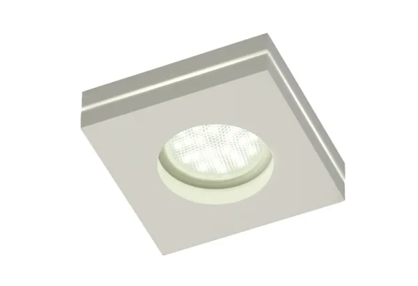 Foco empotrable LED de aluminio mecanizado con luz lateral, disponible en blanco y negro