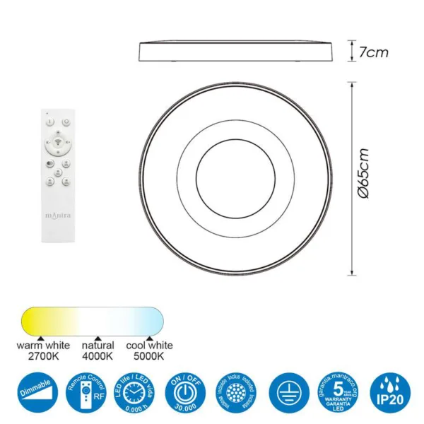 plafon redondo elegante y minimalista