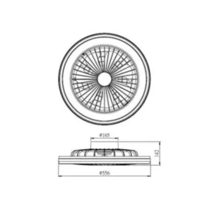 Ventilador techo led y RGB blanco o negro. Modelo Gamer ideal para ambientes tecnológicos