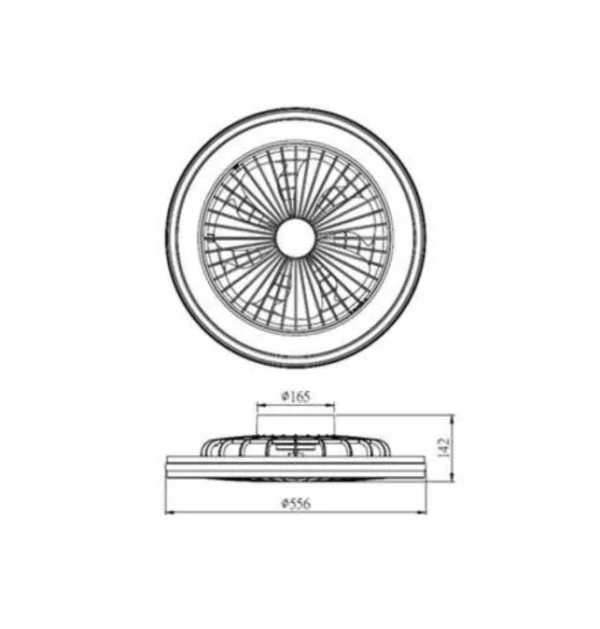 Ventilador techo led y RGB blanco o negro. Modelo Gamer ideal para ambientes tecnológicos