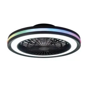 Ventilador techo led y RGB blanco o negro. Modelo Gamer ideal para ambientes tecnológicos