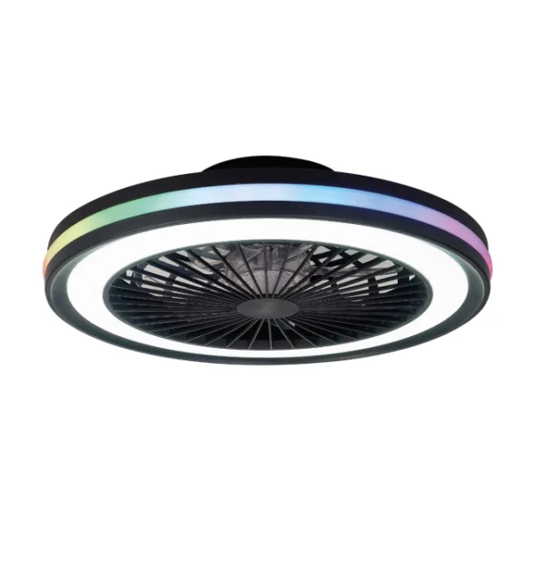 Ventilador techo led y RGB blanco o negro. Modelo Gamer ideal para ambientes tecnológicos