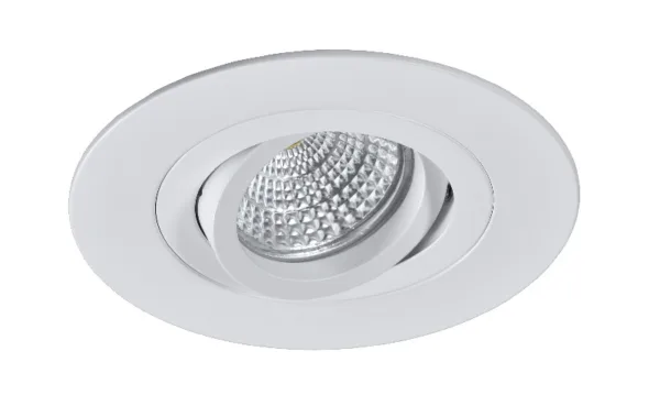 Foco empotrable LED de aluminio orientable grande en aluminio, blanco o negro. Se adapta a todos los estilos decorativos.