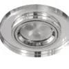 Foco empotrable de cristal espejo en diseño redondo y fino, ideal para iluminación decorativa y moderna en interiores.