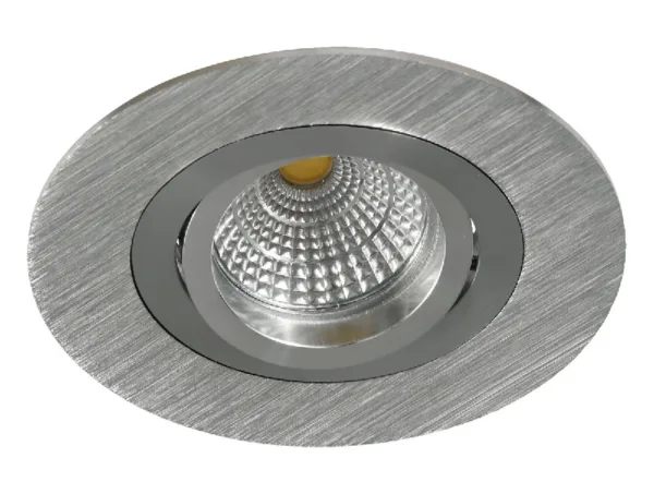 Foco empotrable LED de aluminio orientable grande en aluminio, blanco o negro. Se adapta a todos los estilos decorativos.