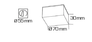 Foco LED de superficie cuadrado de 6W, disponible en luz cálida (3000K) o neutra (4000K). Diseño compacto, fácil instalación y alto rendimiento lumínico. Ideal para techos bajos y espacios pequeños.