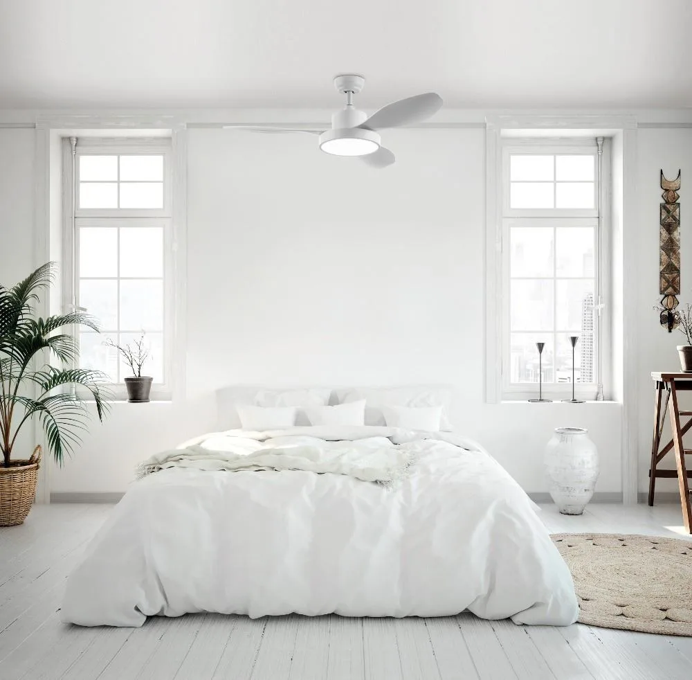 Qué saber para comprar ventilador de techo con luz: La mejor elección para tu hogar 6 Ventilador silencioso riga blanco