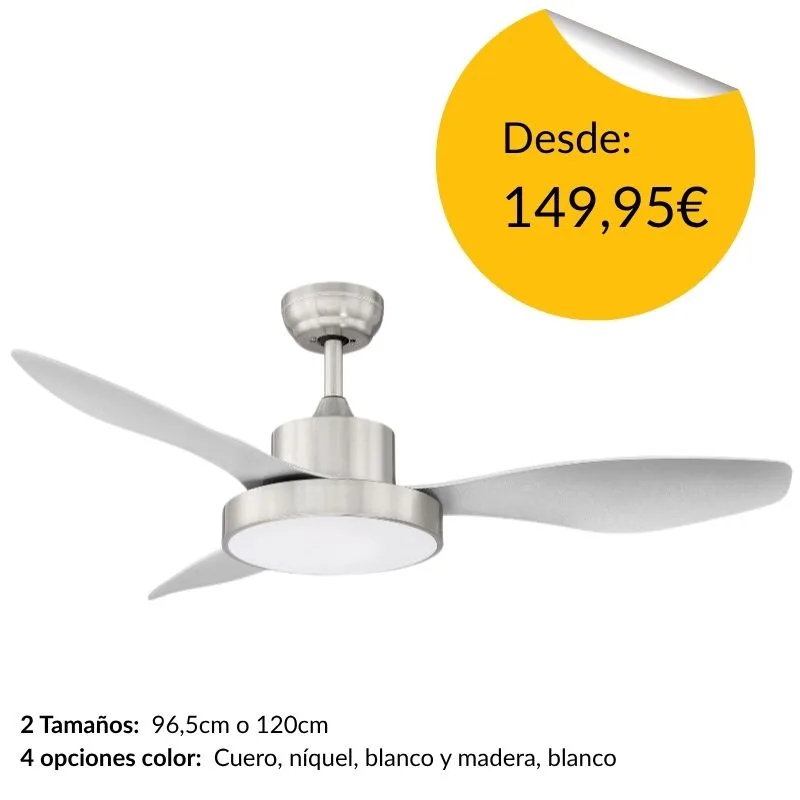 Ventilador Riga lamparas mostoles