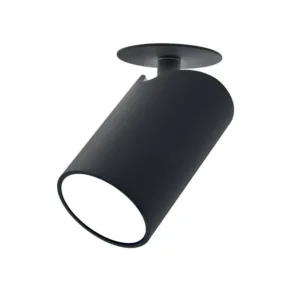 Foco empotrable de techo SAL en blanco o negro, giratorio 360°, con casquillo GU10