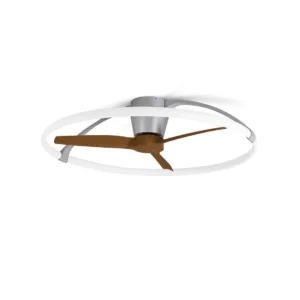 Ventilador de Techo Nepal – Motor DC Silencioso, Luz LED Regulable y Control Inteligente 21 Ventilador de techo Nepal, disponible en versiones de 105 cm y 75 cm, con motor DC ultra silencioso, luz LED regulable en intensidad y temperatura de color, y control inteligente mediante mando a distancia, app móvil y asistentes de voz. Diseño moderno y eficiente para estancias de 13 a 20 m².