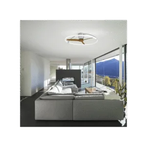 Ventilador de Techo Nepal – Motor DC Silencioso, Luz LED Regulable y Control Inteligente 19 Ventilador de techo Nepal, disponible en versiones de 105 cm y 75 cm, con motor DC ultra silencioso, luz LED regulable en intensidad y temperatura de color, y control inteligente mediante mando a distancia, app móvil y asistentes de voz. Diseño moderno y eficiente para estancias de 13 a 20 m².