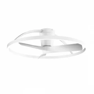Ventilador de techo Nepal con motor DC ultra silencioso, disponible en diámetros de 105 cm y 75 cm, luz LED regulable en intensidad y temperatura de color (2700 K–5000 K), control mediante mando a distancia, app móvil y asistentes de voz. Ideal para estancias de 13 a más de 20 m².