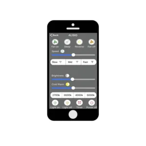 Ventilador de Techo Nepal – Motor DC Silencioso, Luz LED Regulable y Control Inteligente 8 Ventilador de techo Nepal, disponible en versiones de 105 cm y 75 cm, con motor DC ultra silencioso, luz LED regulable en intensidad y temperatura de color, y control inteligente mediante mando a distancia, app móvil y asistentes de voz. Diseño moderno y eficiente para estancias de 13 a 20 m².