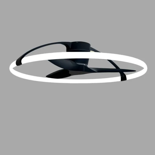 Ventilador de techo Nepal, disponible en versiones de 105 cm y 75 cm, con motor DC ultra silencioso, luz LED regulable en intensidad y temperatura de color, y control inteligente mediante mando a distancia, app móvil y asistentes de voz. Diseño moderno y eficiente para estancias de 13 a 20 m².