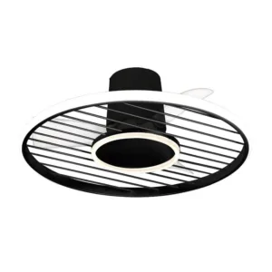 Ventilador de techo Soho con luz LED regulable, motor silencioso y control remoto. Disponible en blanco, negro y haya.