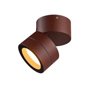 Foco de superficie IP65 Saler orientable 90° para bombilla GX53 en blanco, negro, antracita o corten