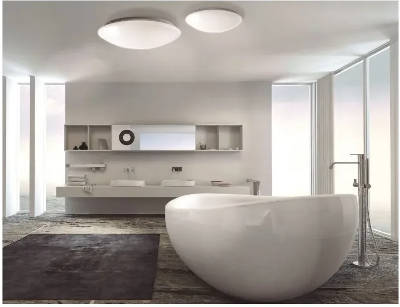 Plafón de techo blanco con 3 casquillos E27 para bombillas LED