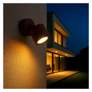 Foco de superficie IP65 Saler orientable 90° para bombilla GX53 en blanco, negro, antracita o corten