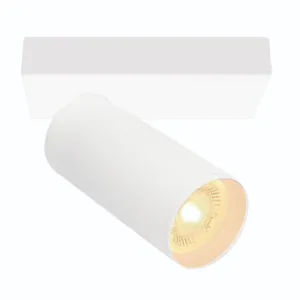 Foco de techo Nazaré 1 luz orientable con casquillo GU10 mini en acabado blanco o negro