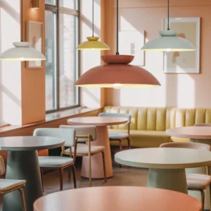 Lámpara colgante IDEA de estilo retro en aluminio con casquillo E27 y altura regulable