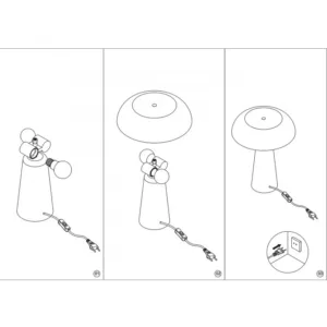 Lámpara de sobremesa retro IDEA – Metálica, 2 x E14, colores (amarillo, terracota, verde o arena) 10 Sobremesa retro IDEA metálica con dos casquillos E14 y pantalla cóncava, colores pastel