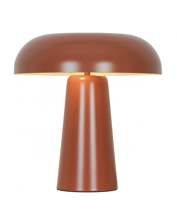 Lámpara de sobremesa retro IDEA – metálica 2 x E14 (31×30×30 cm) Sobremesa retro IDEA metálica con dos casquillos E14 y pantalla cóncava, colores pastel