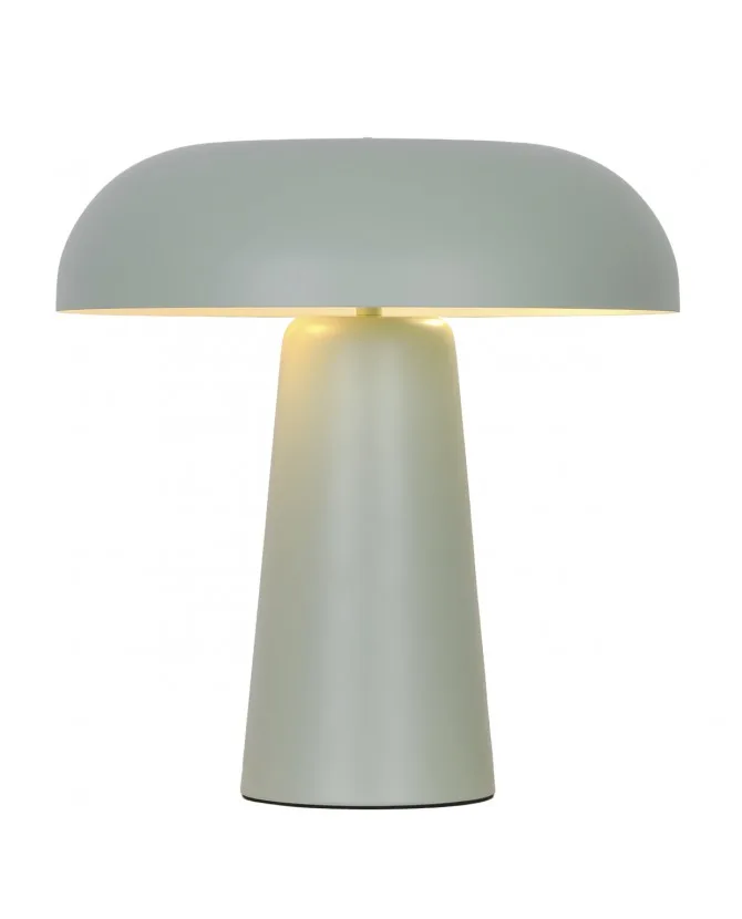 Lámpara de sobremesa retro IDEA – metálica 2 x E14 (31×30×30 cm) Sobremesa retro IDEA metálica con dos casquillos E14 y pantalla cóncava, colores pastel