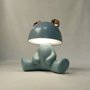 Lámpara infantil con forma de rana, LED 3000 K y altavoz Bluetooth, color pastel