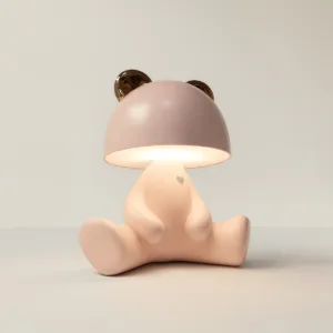 Lámpara infantil con forma de rana, LED 3000 K y altavoz Bluetooth, color pastel