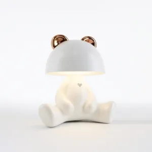 Lámpara infantil con forma de rana, LED 3000 K y altavoz Bluetooth, color pastel