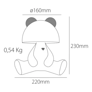 Lámpara infantil con forma de rana, LED 3000 K y altavoz Bluetooth, color pastel