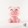 Lámpara infantil Pig rosa con forma de cerdito, LED 3W 3000K y batería USB