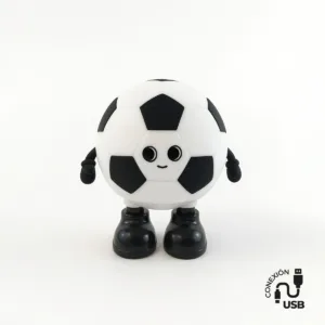 Lámpara infantil con forma de balón de fútbol, LED RGB de colores cambiantes, blanca y negra