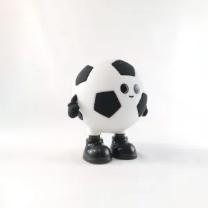 Lámpara infantil Footy – Balón clásico con luz LED RGB (blanca y negra) 6 Lámpara infantil con forma de balón de fútbol, LED RGB de colores cambiantes, blanca y negra