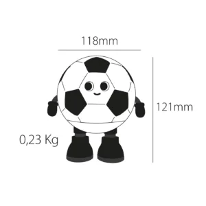 Lámpara infantil Footy – Balón clásico con luz LED RGB (blanca y negra) 7 Lámpara infantil con forma de balón de fútbol, LED RGB de colores cambiantes, blanca y negra