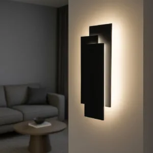 Aplique de Pared LED Orion en color blanco, negro o greige con tres temperaturas de color ajustables.