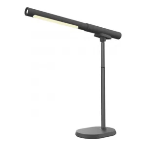 Flexo negro recargable 8W con CCT 3000/4000/6500K y luz imantada extraíble tipo linterna