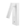 Aplique de lectura TARIFA III para cabecero con USB tipo C, LED 3W 3000K e interruptor en la base