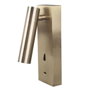 Aplique de lectura TARIFA III para cabecero con USB tipo C, LED 3W 3000K e interruptor en la base