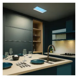 Downlight empotrable BLUESKY efecto claraboya cielo azul con LED 4000K y luz asimétrica