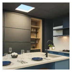Downlight empotrable BLUESKY efecto claraboya cielo azul con LED 4000K y luz asimétrica